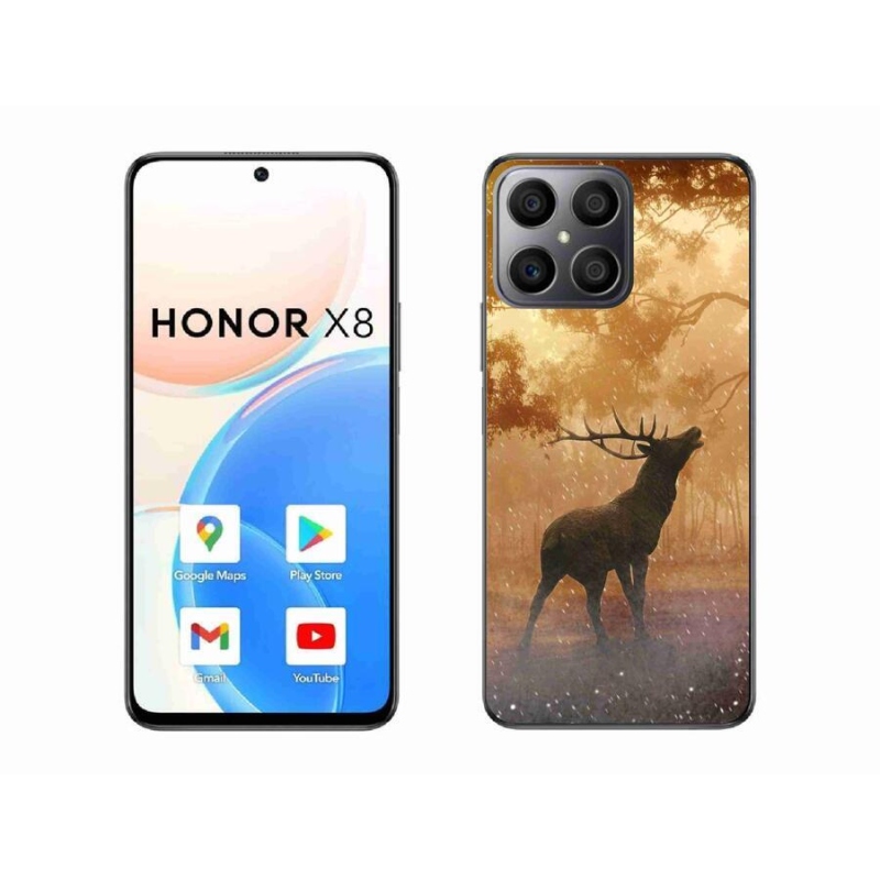 Gélový kryt mmCase na mobil Honor X8 4G - jeleň v ruji