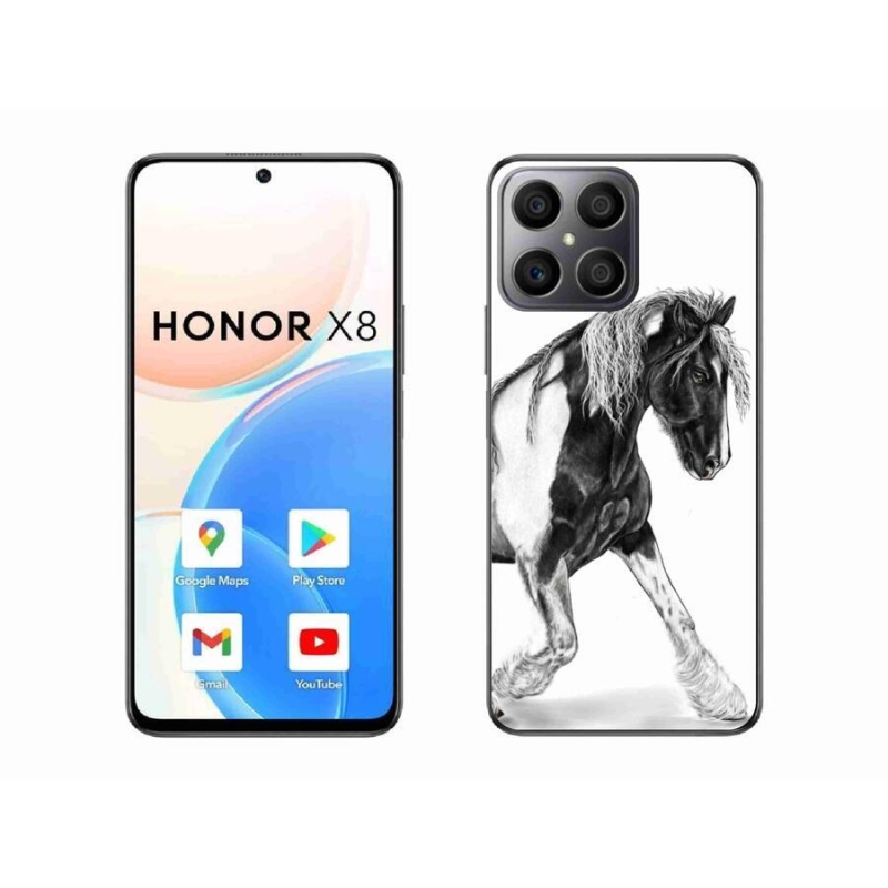 Gélový kryt mmCase na mobil Honor X8 4G - kôň