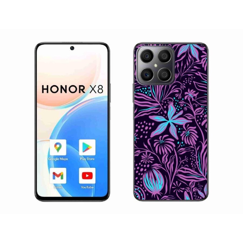 Gélový kryt mmCase na mobil Honor X8 4G - kvety 2