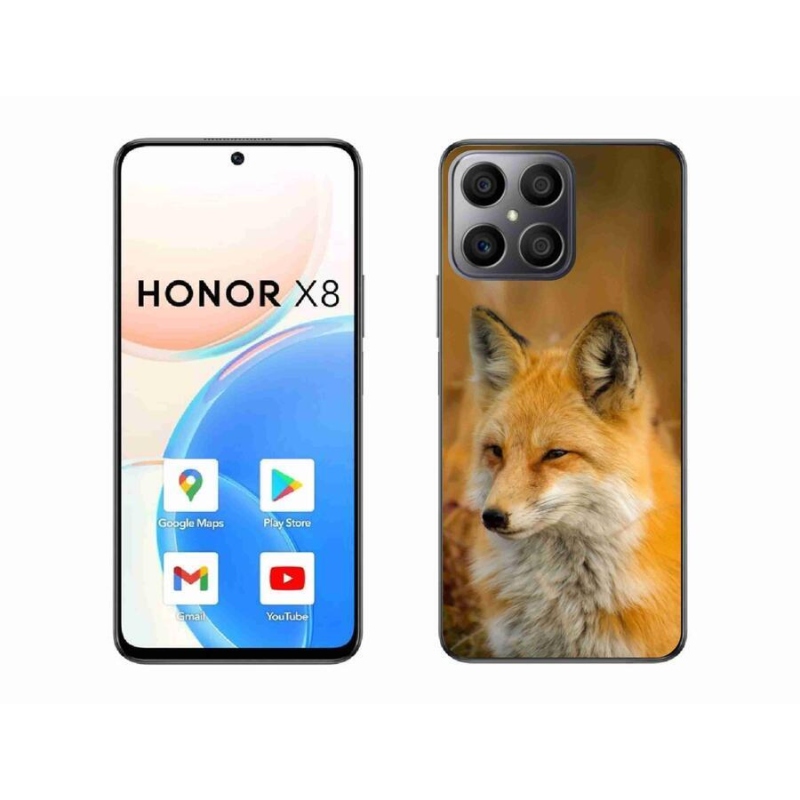 Gélový kryt mmCase na mobil Honor X8 4G - líška