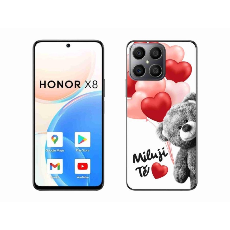 Gélový kryt mmCase na mobil Honor X8 4G - milujem Ťa