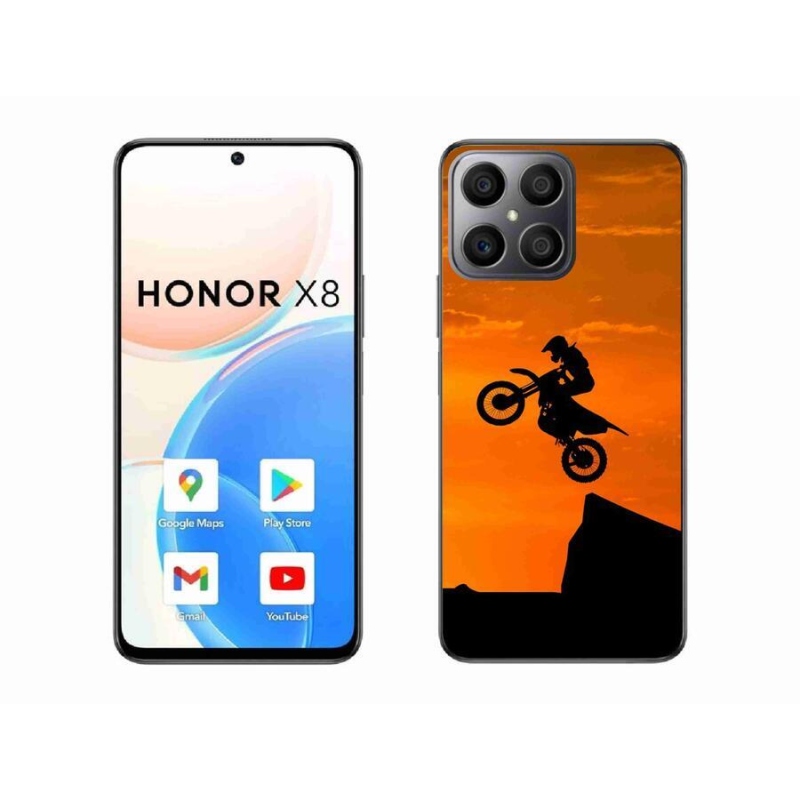 Gélový kryt mmCase na mobil Honor X8 4G - motocross