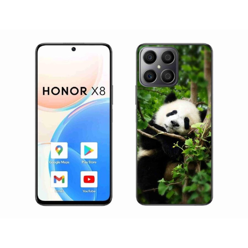 Gélový kryt mmCase na mobil Honor X8 4G - panda