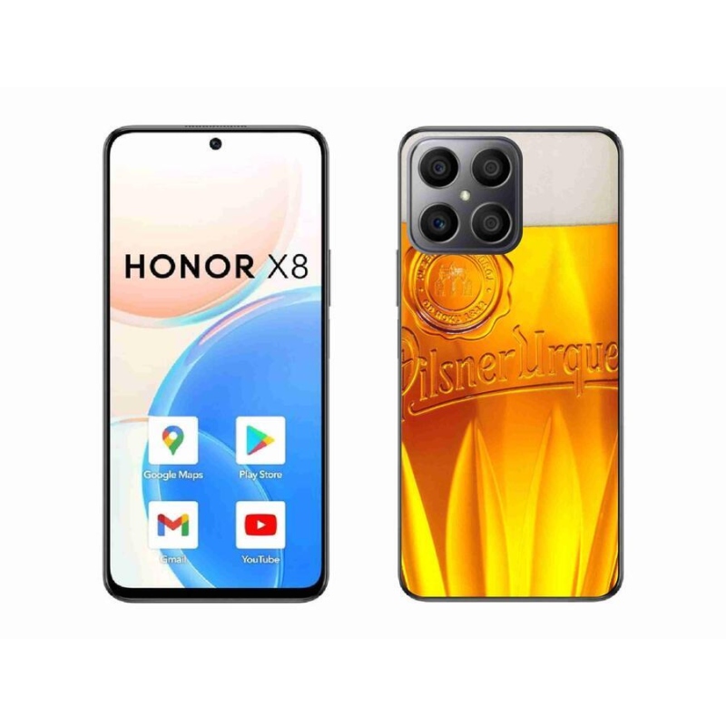 Gélový kryt mmCase na mobil Honor X8 4G - pivo