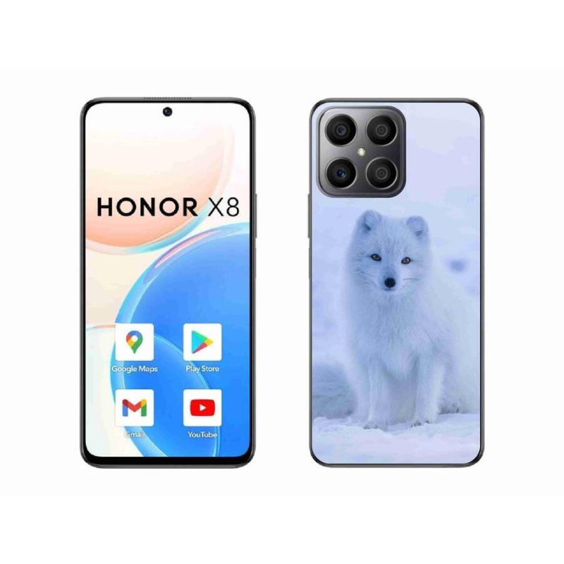 Gélový kryt mmCase na mobil Honor X8 4G - polárna líška