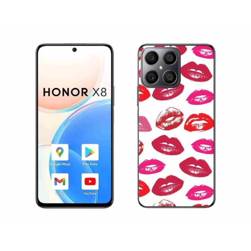 Gélový kryt mmCase na mobil Honor X8 4G - pery