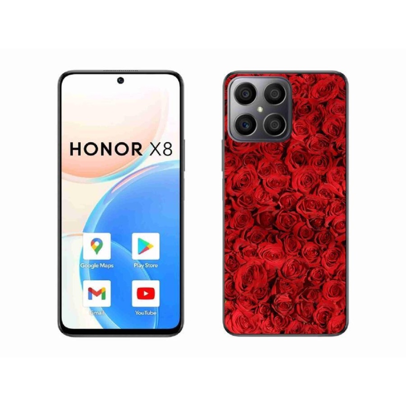 Gélový kryt mmCase na mobil Honor X8 4G - ruža