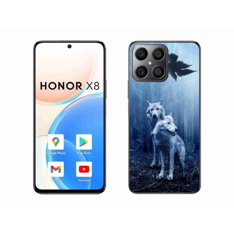 Gélový kryt mmCase na mobil Honor X8 4G - vlci v lese