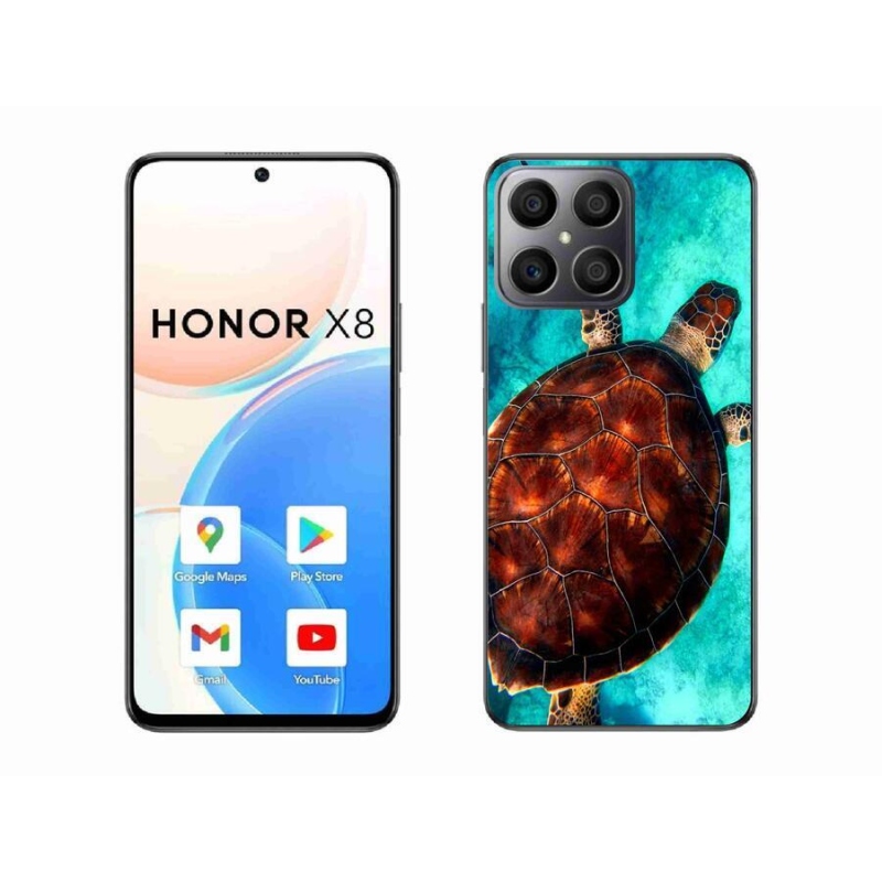 Gélový kryt mmCase na mobil Honor X8 4G - korytnačka