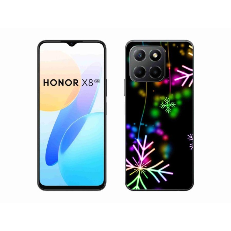Gélový kryt mmCase na mobil Honor X8 5G/Honor 70 Lite 5G - farebné vločky