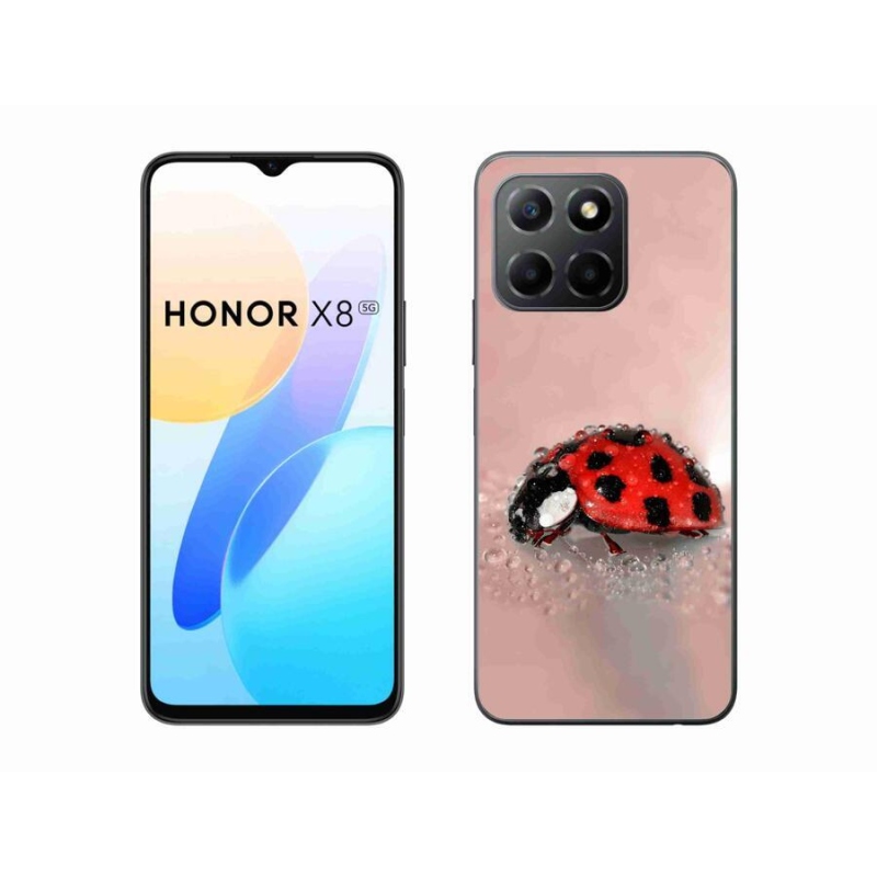 Gélový kryt mmCase na mobil Honor X8 5G/Honor 70 Lite 5G - lienka
