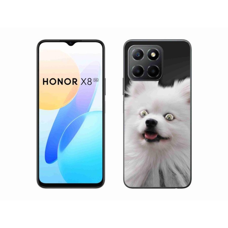 Gélový kryt mmCase na mobil Honor X8 5G/Honor 70 Lite 5G - biely špic