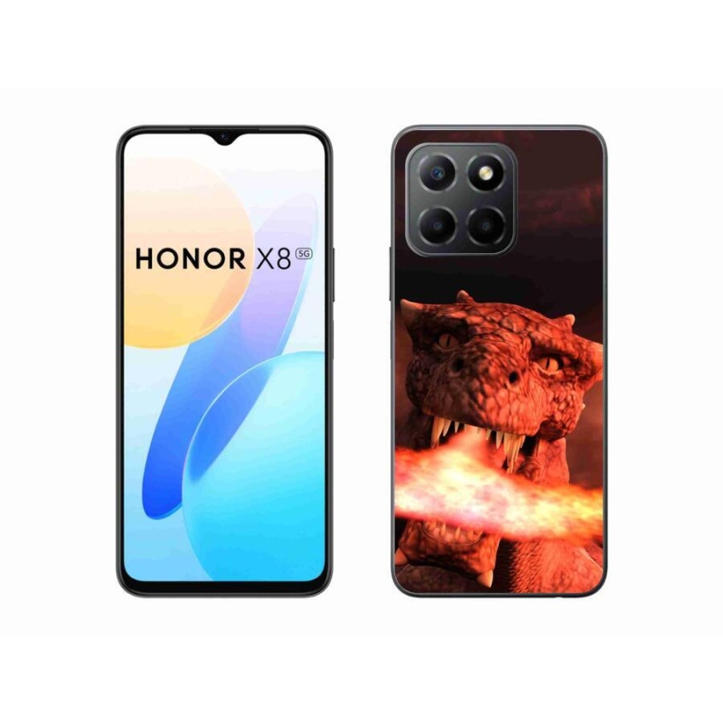 Gélový kryt mmCase na mobil Honor X8 5G/Honor 70 Lite 5G - drak