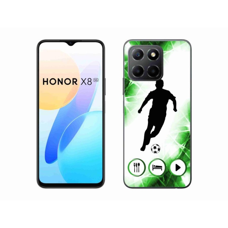 Gélový kryt mmCase na mobil Honor X8 5G/Honor 70 Lite 5G - futbalista
