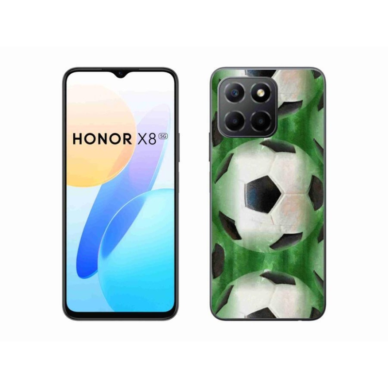 Gélový kryt mmCase na mobil Honor X8 5G/Honor 70 Lite 5G - futbalová lopta