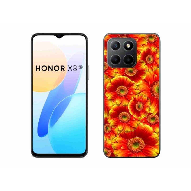 Gélový kryt mmCase na mobil Honor X8 5G/Honor 70 Lite 5G - gerbera 1