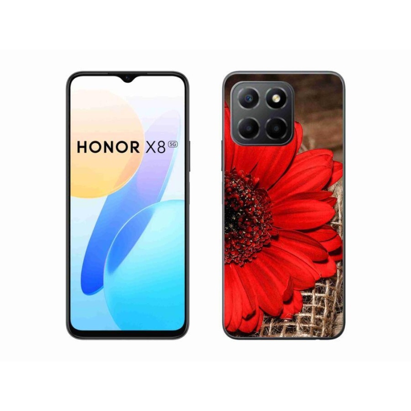 Gélový kryt mmCase na mobil Honor X8 5G/Honor 70 Lite 5G - gerbera