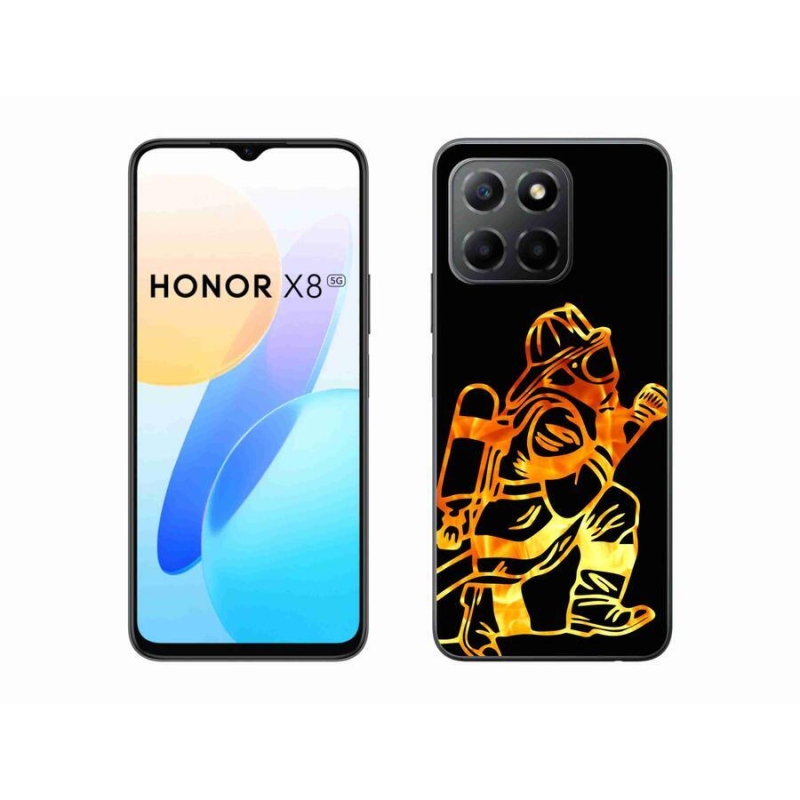 Gélový kryt mmCase na mobil Honor X8 5G/Honor 70 Lite 5G - hasič 1