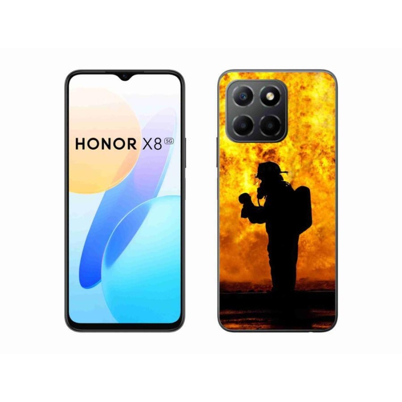 Gélový kryt mmCase na mobil Honor X8 5G/Honor 70 Lite 5G - hasič