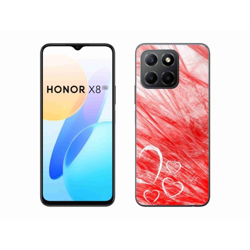 Gélový kryt mmCase na mobil Honor X8 5G/Honor 70 Lite 5G - heart