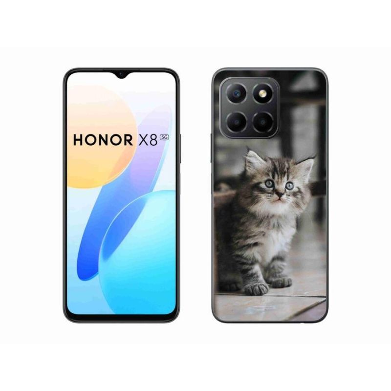 Gélový kryt mmCase na mobil Honor X8 5G/Honor 70 Lite 5G - mačiatko