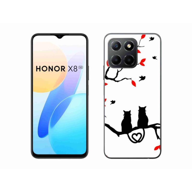 Gélový kryt mmCase na mobil Honor X8 5G/Honor 70 Lite 5G - mačacia láska