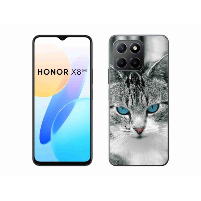 Gélový kryt mmCase na mobil Honor X8 5G/Honor 70 Lite 5G - mačacie pohľad 1