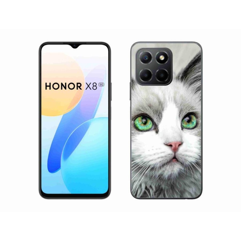 Gélový kryt mmCase na mobil Honor X8 5G/Honor 70 Lite 5G - mačacie pohľad