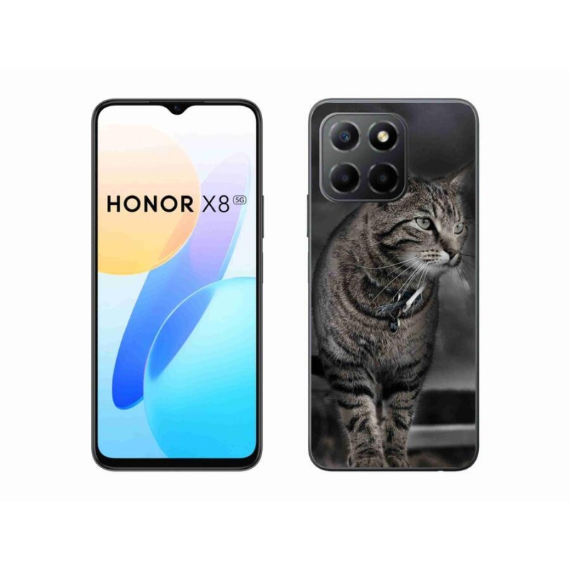 Gélový kryt mmCase na mobil Honor X8 5G/Honor 70 Lite 5G - mačka