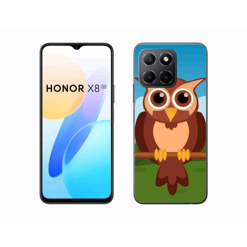 Gélový kryt mmCase na mobil Honor X8 5G/Honor 70 Lite 5G - kreslená sova