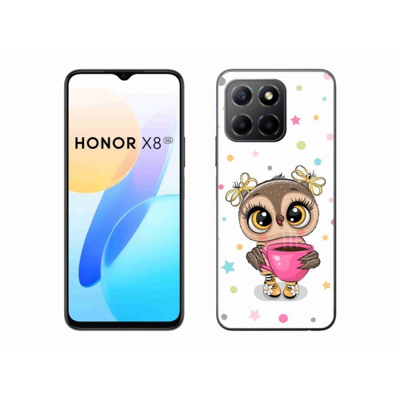 Gélový kryt mmCase na mobil Honor X8 5G/Honor 70 Lite 5G - kreslená sovička