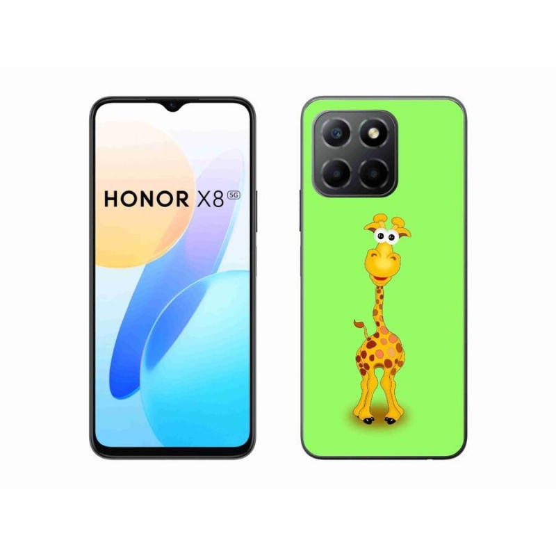 Gélový kryt mmCase na mobil Honor X8 5G/Honor 70 Lite 5G - kreslená žirafa