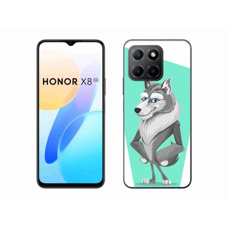 Gélový kryt mmCase na mobil Honor X8 5G/Honor 70 Lite 5G - kreslený vlk