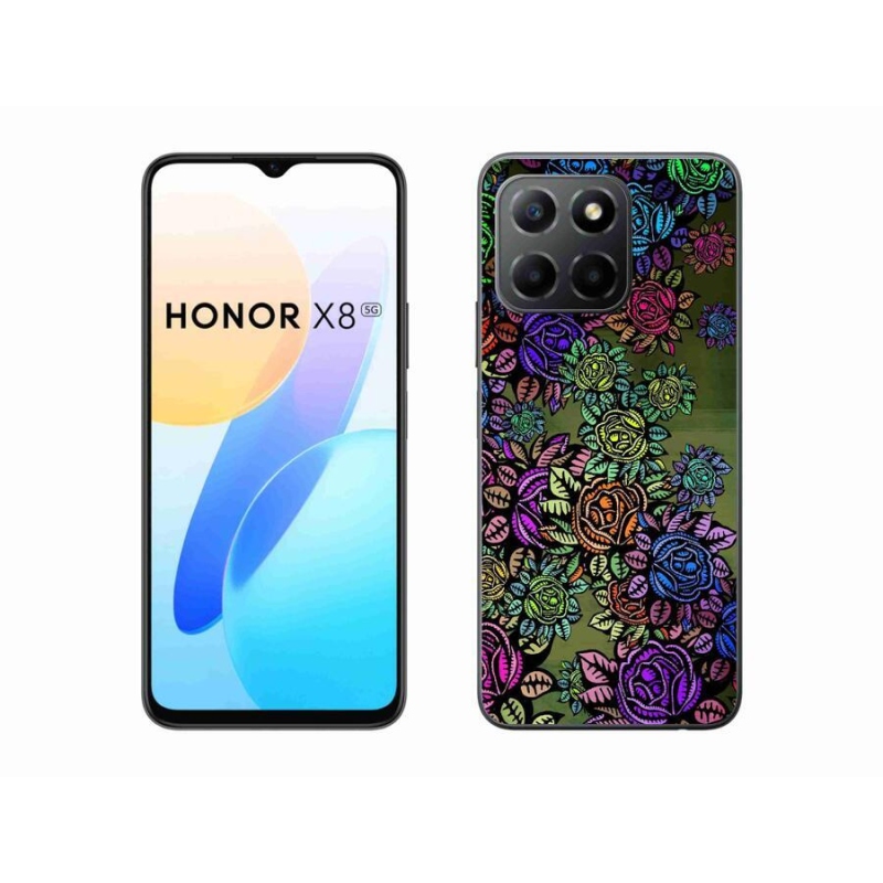 Gélový kryt mmCase na mobil Honor X8 5G/Honor 70 Lite 5G - kvety 6