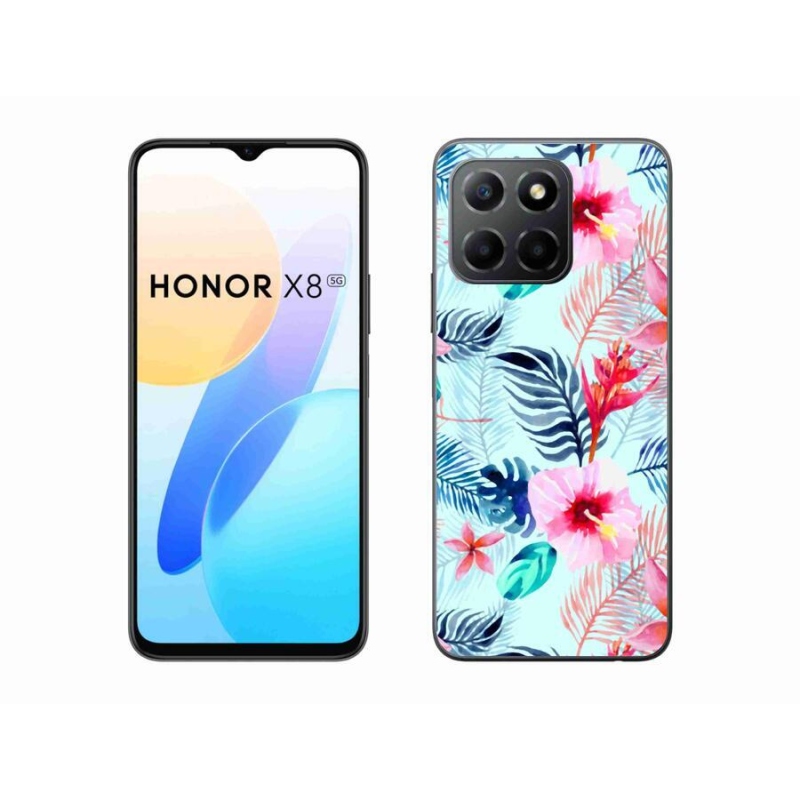 Gélový kryt mmCase na mobil Honor X8 5G/Honor 70 Lite 5G - kvety