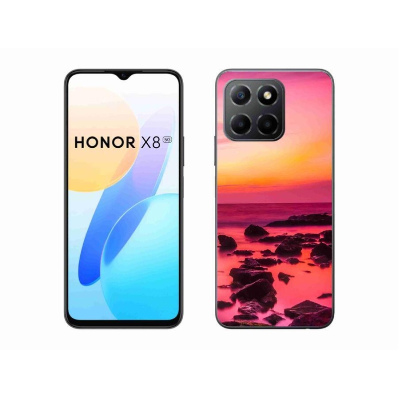 Gélový kryt mmCase na mobil Honor X8 5G/Honor 70 Lite 5G - more a žiara