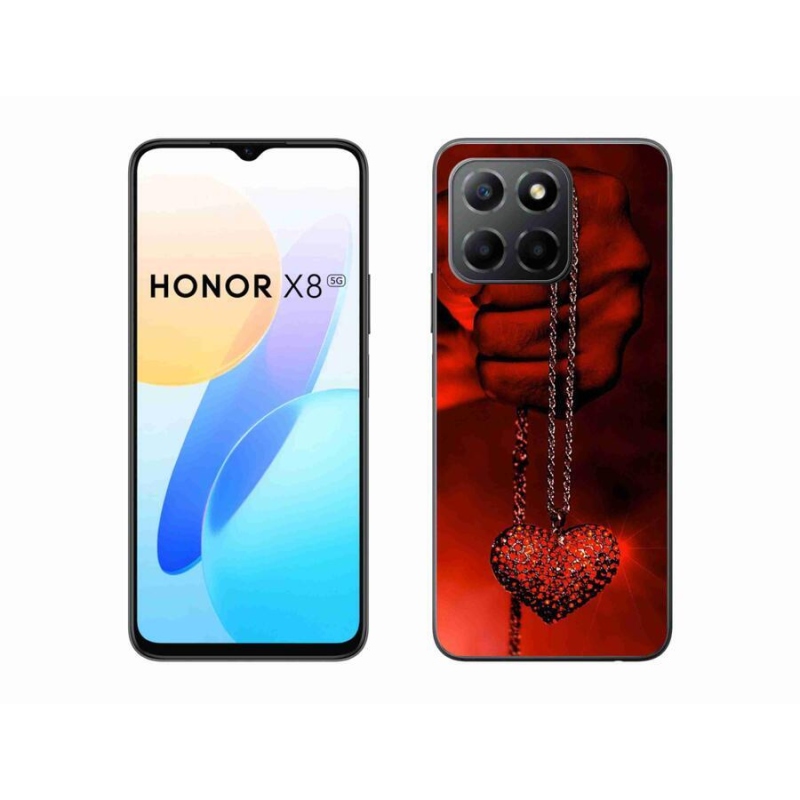 Gélový kryt mmCase na mobil Honor X8 5G/Honor 70 Lite 5G - náhrdelník