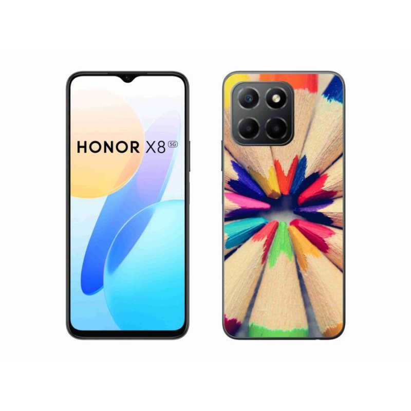 Gélový kryt mmCase na mobil Honor X8 5G/Honor 70 Lite 5G - pastelky