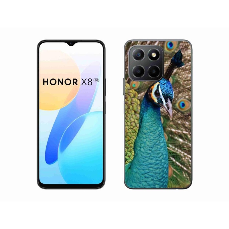 Gélový kryt mmCase na mobil Honor X8 5G/Honor 70 Lite 5G - páv
