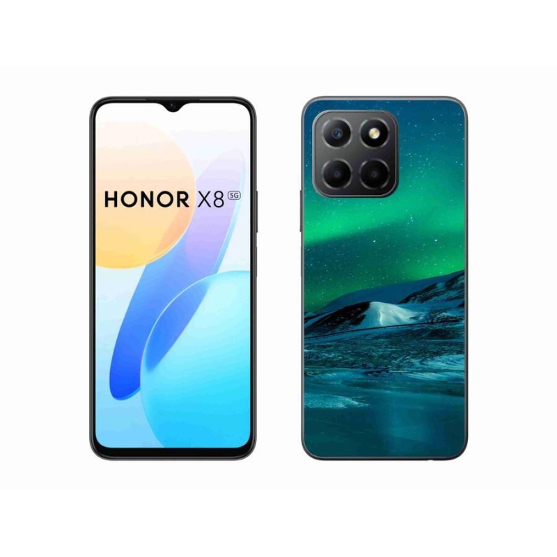 Gélový kryt mmCase na mobil Honor X8 5G/Honor 70 Lite 5G - polárna žiara