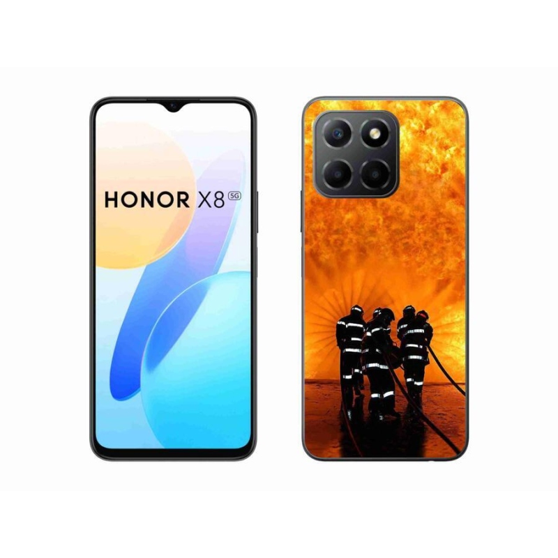 Gélový kryt mmCase na mobil Honor X8 5G/Honor 70 Lite 5G - požiar