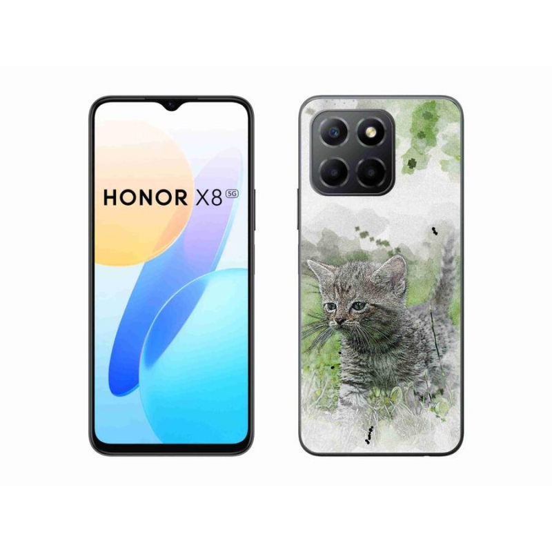 Gélový kryt mmCase na mobil Honor X8 5G/Honor 70 Lite 5G - roztomilé mačiatko 1