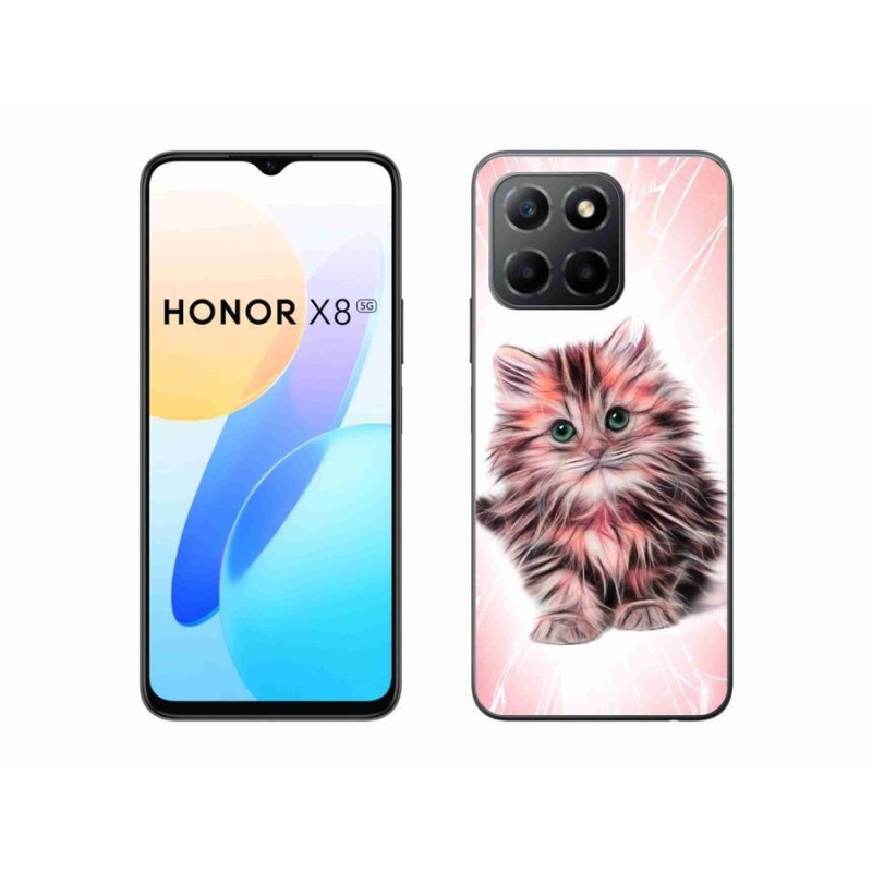 Gélový kryt mmCase na mobil Honor X8 5G/Honor 70 Lite 5G - roztomilé mačiatko