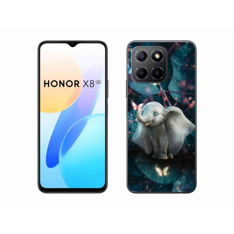 Gélový kryt mmCase na mobil Honor X8 5G/Honor 70 Lite 5G - roztomilý slon