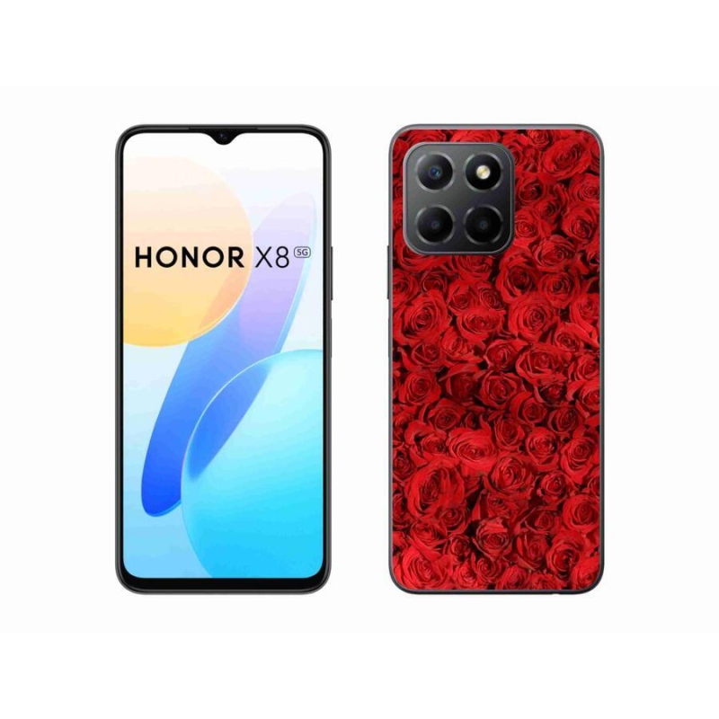 Gélový kryt mmCase na mobil Honor X8 5G/Honor 70 Lite 5G - ruža