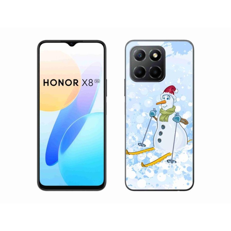 Gélový kryt mmCase na mobil Honor X8 5G/Honor 70 Lite 5G - snehuliak