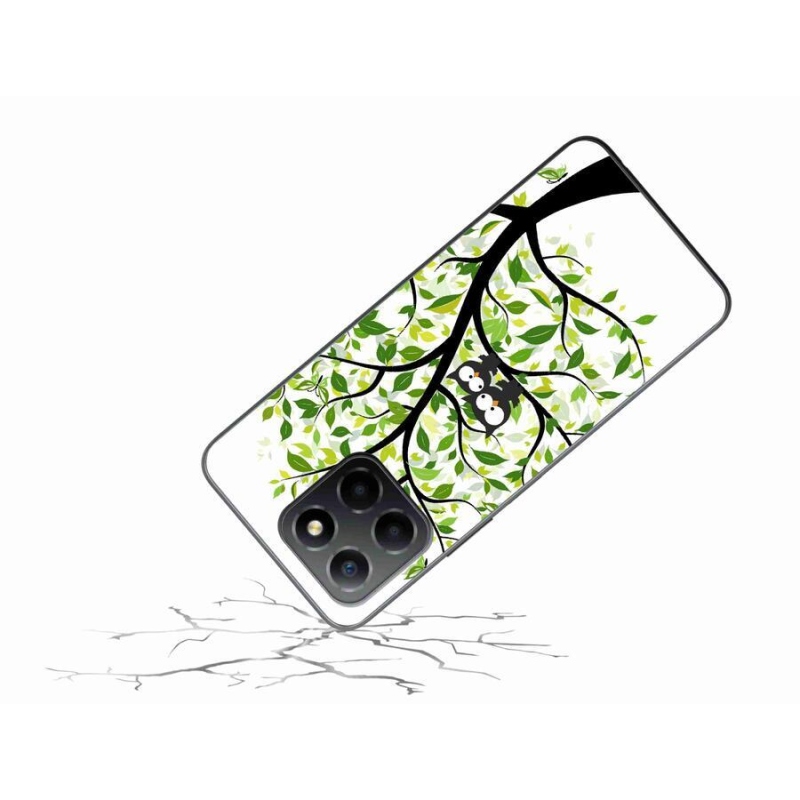 Gélový kryt mmCase na mobil Honor X8 5G/Honor 70 Lite 5G - malej sovy na strome