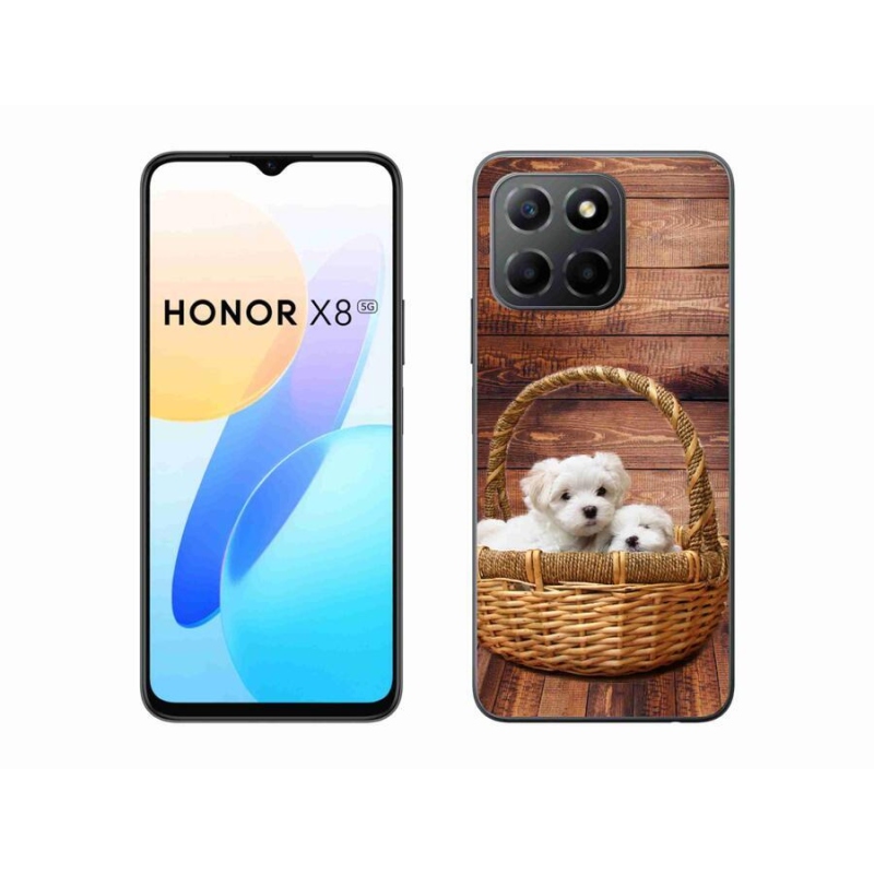 Gélový kryt mmCase na mobil Honor X8 5G/Honor 70 Lite 5G - šteniatka