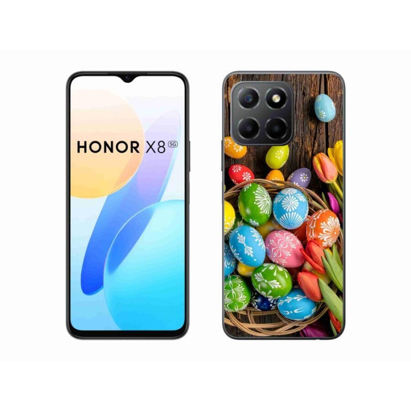 Gélový kryt mmCase na mobil Honor X8 5G/Honor 70 Lite 5G - veľkonočné vajíčka