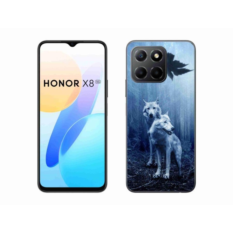 Gélový kryt mmCase na mobil Honor X8 5G/Honor 70 Lite 5G - vlci v lese